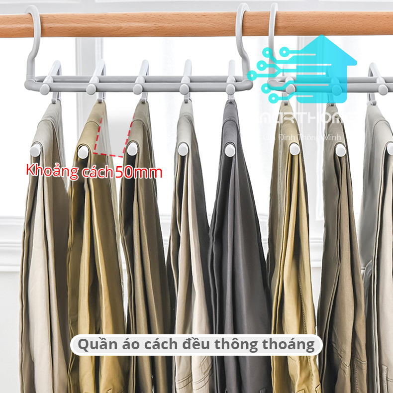 Móc Treo Quần Áo Đa Năng Nhật Bản