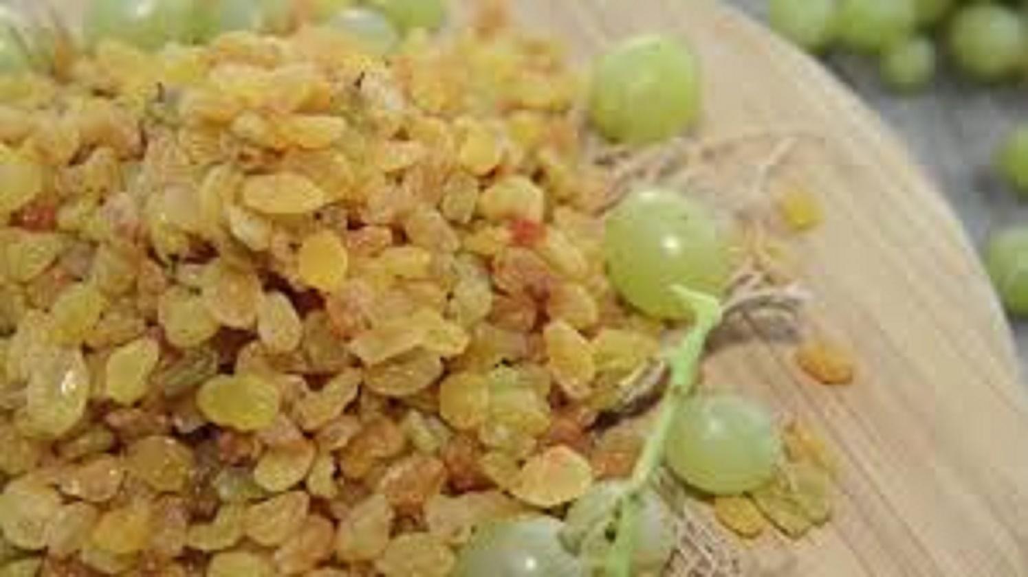 1kg nho vàng khô ấn độ