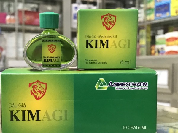 Dầu gió KimAgi 6ml - Hương vị dầu lạc đà cũ - mẫu mới nhập khẩu