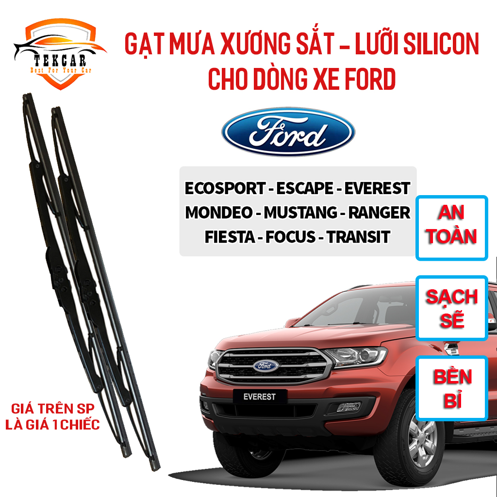 Bar rain windshield wiper car Ford EcoSport, escape, Everest, Mustang, Ranger, Fiesta, Focus, transit wipers rain car iron frame, rain wiper blade Silicon car OTO Smart