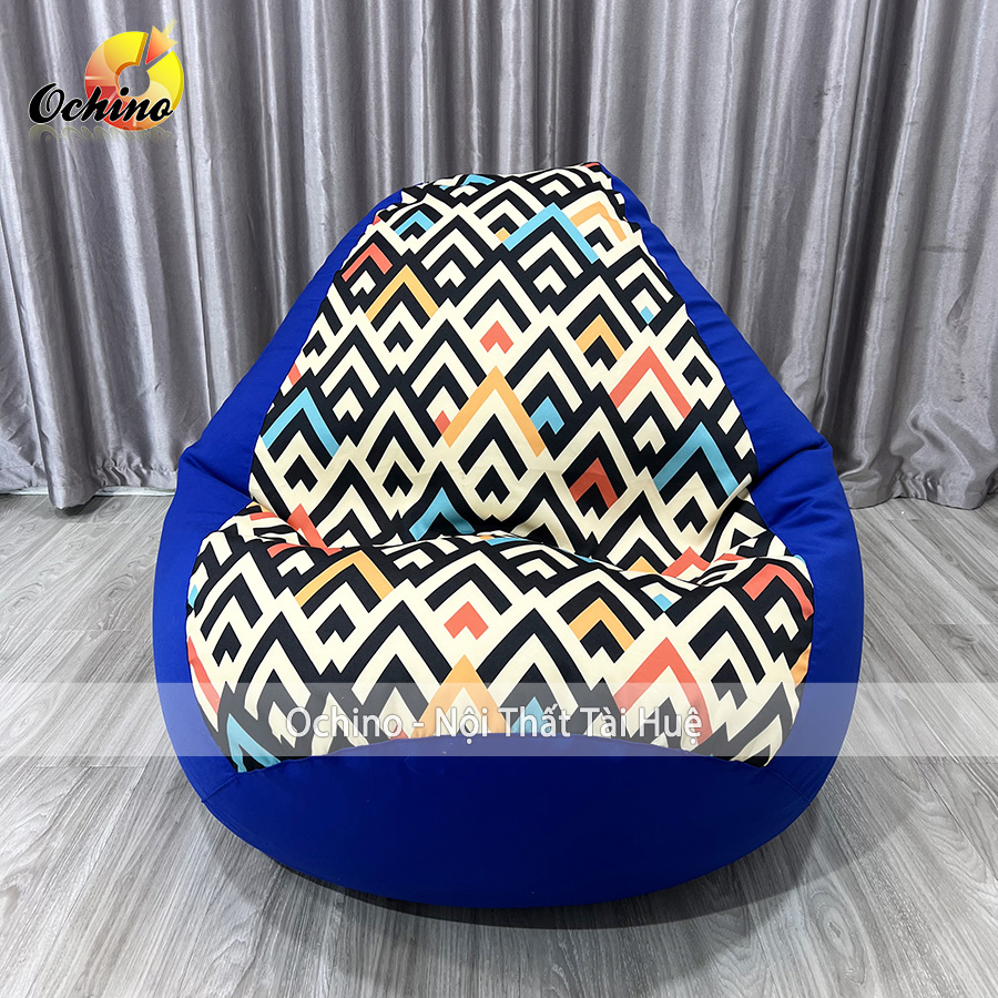 Ghế hạt xốp thư giãn, ghế lười sofa phong cách bắc âu gồm 3 món đã kèm hạt xốp