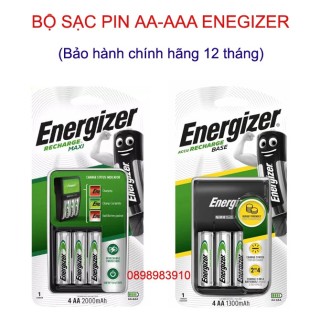 Máy Sạc Pin Energizer CHVCM4 kèm 4 pin sạc AA 2000 mAh- Hàng Chính Hãng thumbnail
