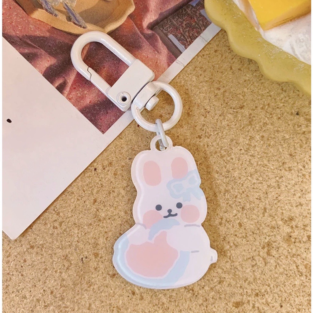 [MK02] Móc khóa acrylic keychain gấu thỏ đáng yêu