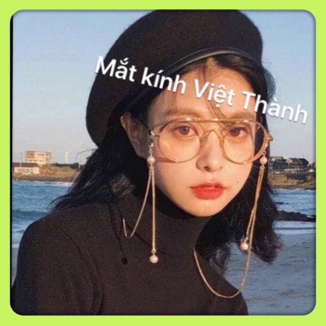 Dây đeo kính kim loại chất hạt châu nhân tạo chain kính