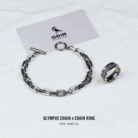 Vòng tay Olympus Chain V3 - Tặng kèm nhẫn Chain- Thép Titan KHÔNG GỈ | Bảo hành trọn đời