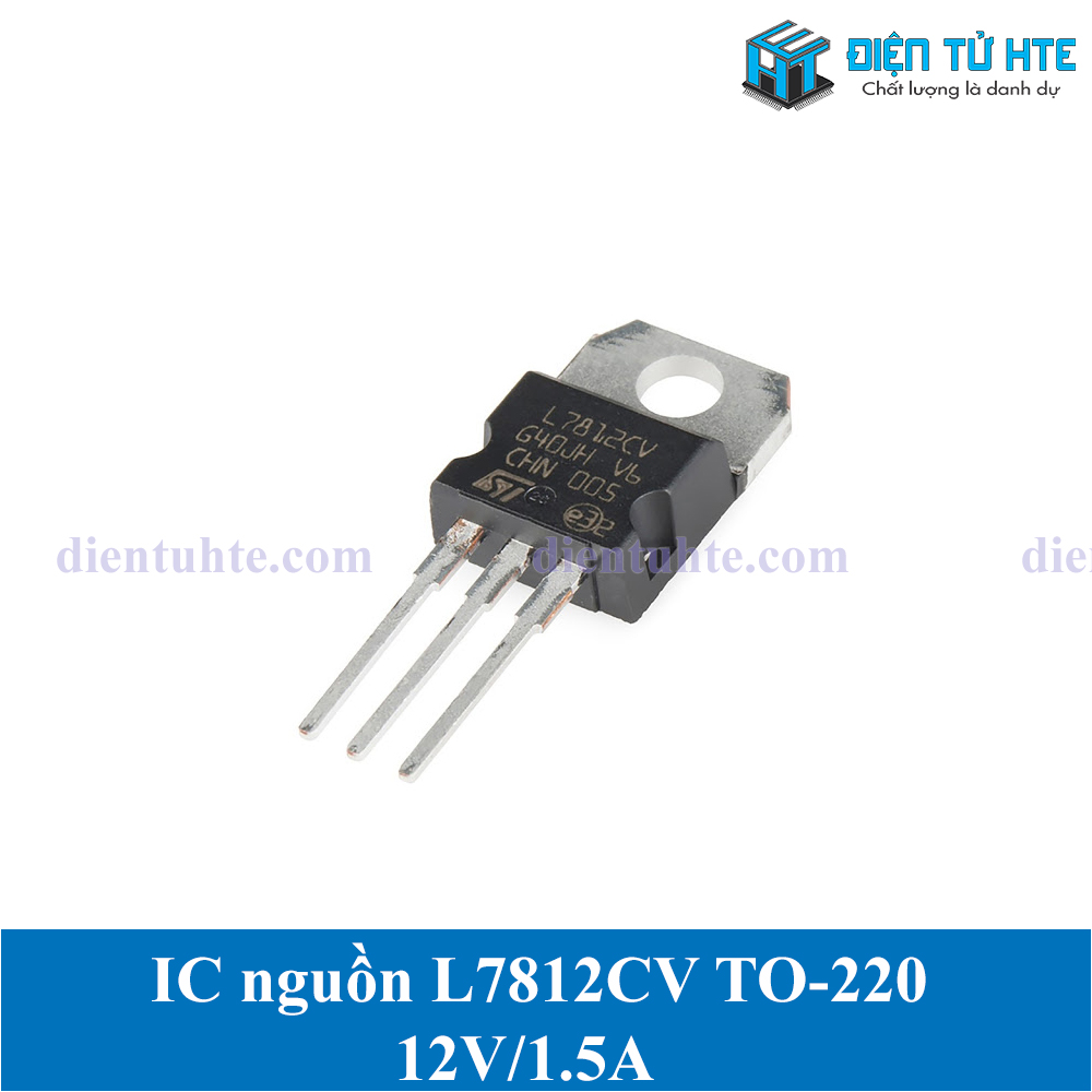 Bộ 5 ic ổn áp nguồn ldo 7812 l7812cv 12v 1.5a chân cắm to-220