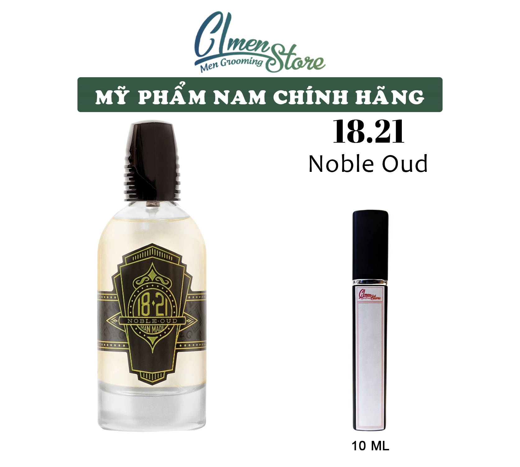 Mẩu thử nước hoa 10ml 18.21 Man Made Sweet Tobacco 18.21 Man Made Noble Oud