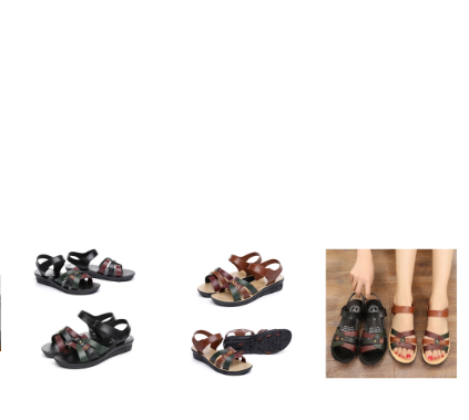 DÉP SANDAL QUAI ĐAN CAO SU DẺO NỮ ĐẾ 3CM