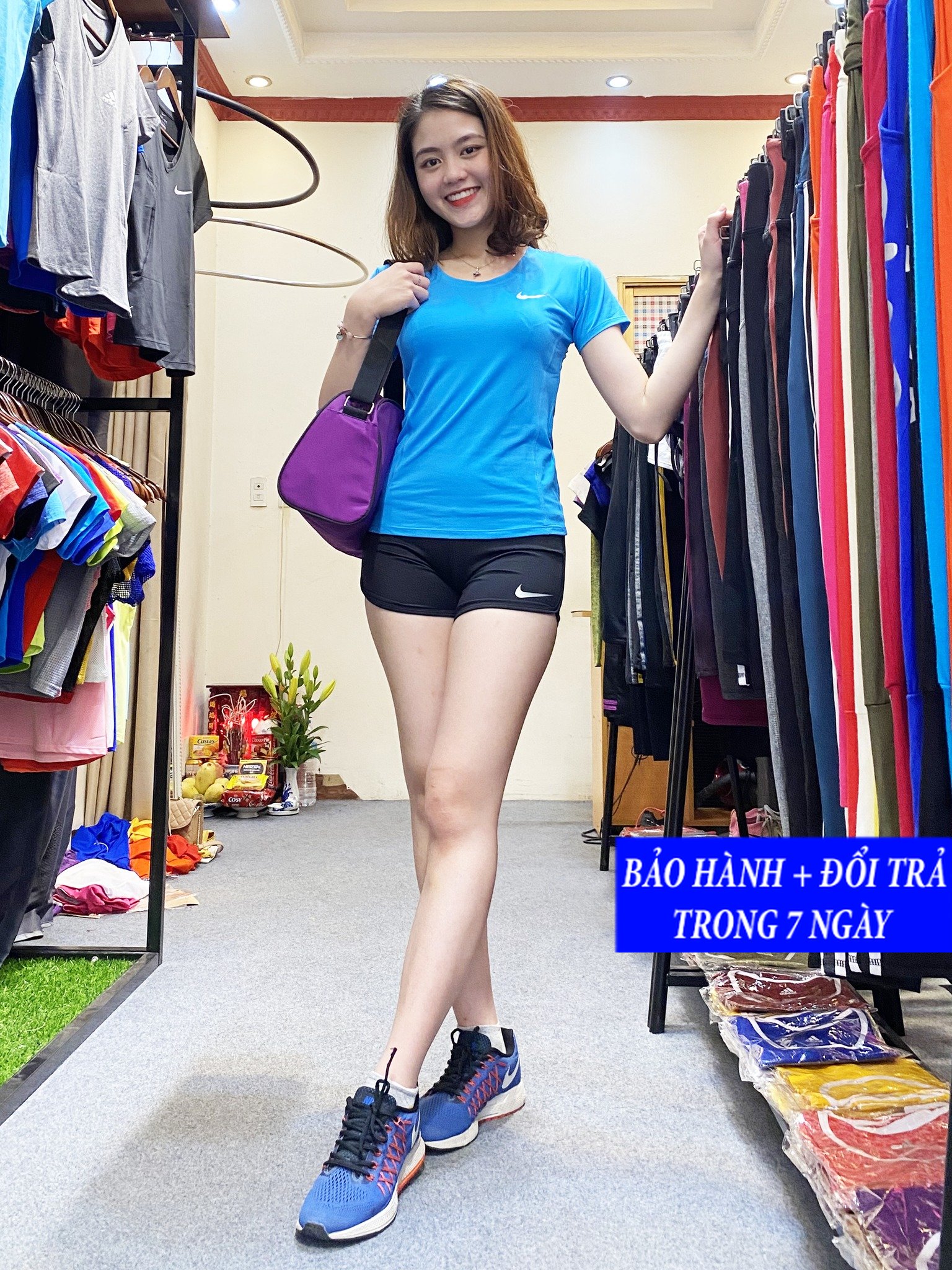 Set Bộ Quần Áo Đồ Tập Gym Yoga Nhảy Zumba Aerobic Nữ Liền Lưng Cao Quần Đùi  Ngắn Tay Đẹp Giá Rẻ - Mixasale