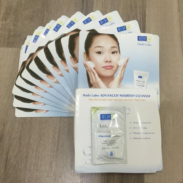 Combo 10 gói Sữa rửa mặt Hada labo dưỡng ẩm 3ml/gói