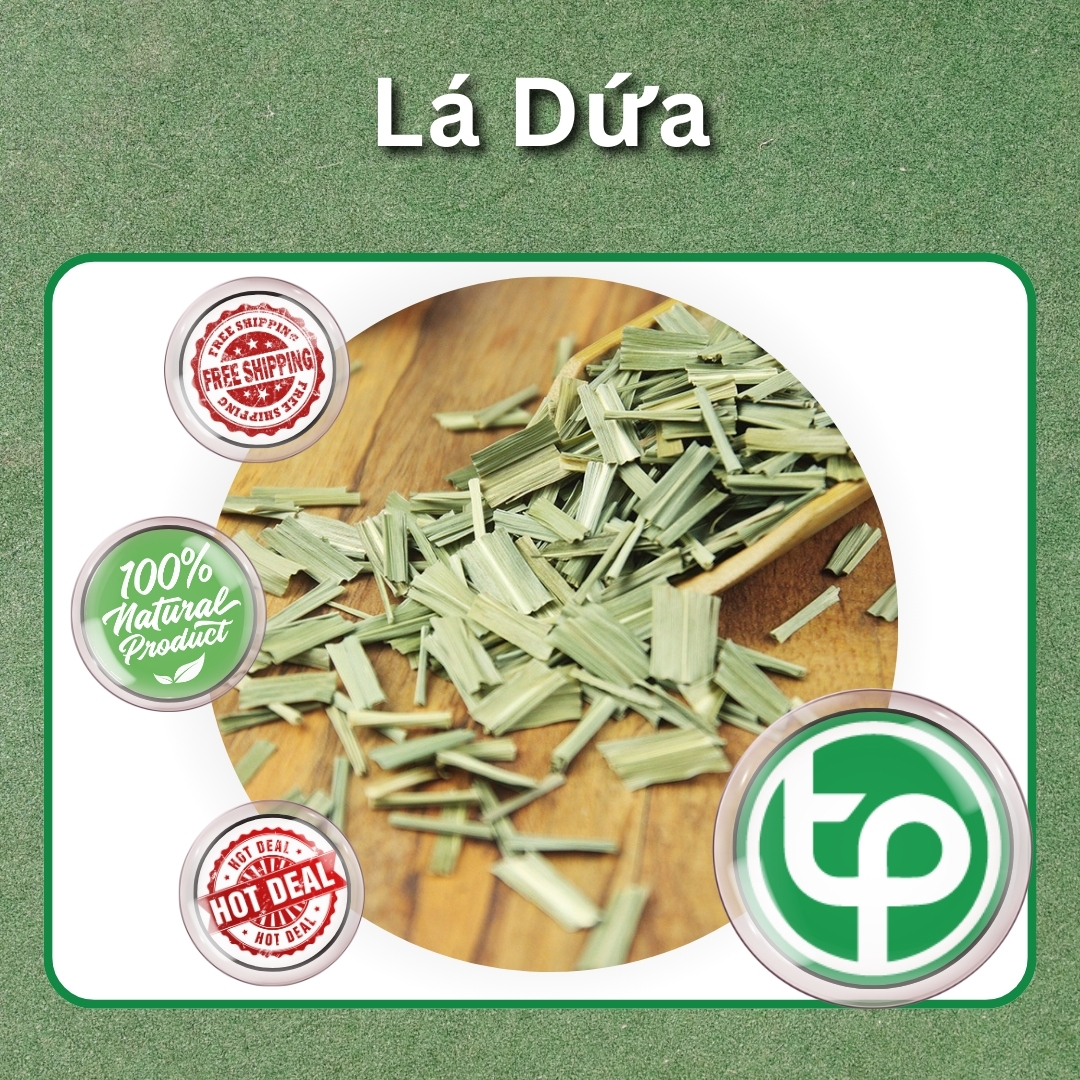 [Hàng mới về] Lá dứa sấy khô túi lớn loại 1kg - Thảo Dược Tấn Phát