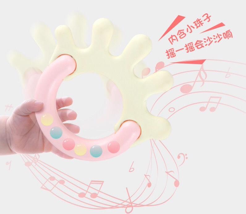 Bộ đồ chơi 4 món kèm trống lắc thỏ cho bé