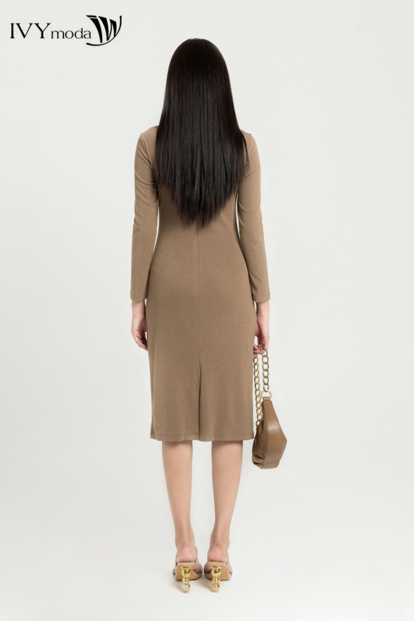 Đầm thun ngực Cut-Out IVY moda MS 42M8005
