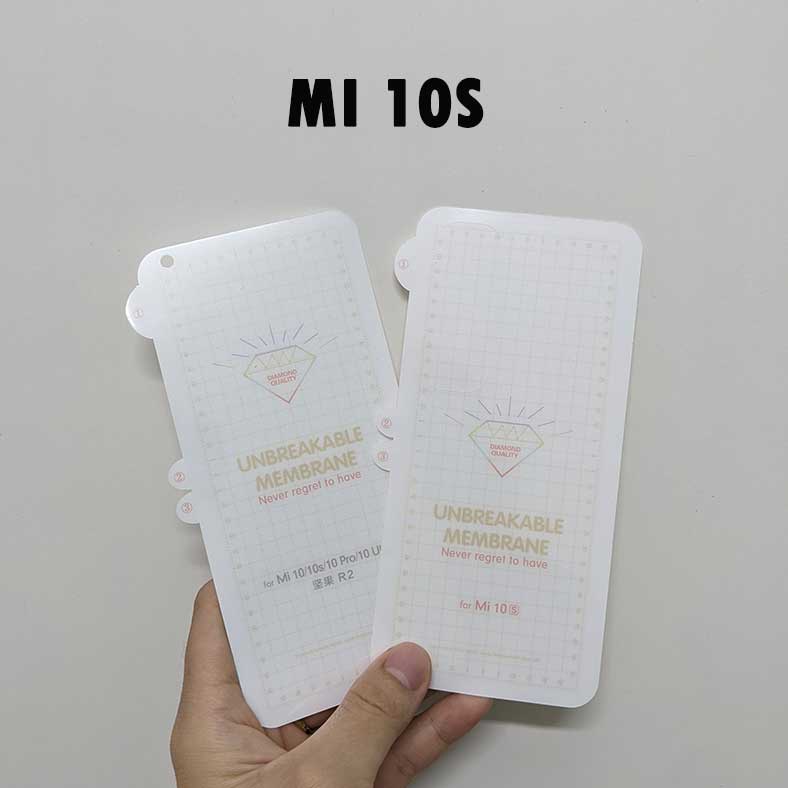 Miếng dán dẻo PPF Xiaomi Mi 10S chống xước màn hình và mặt lưng