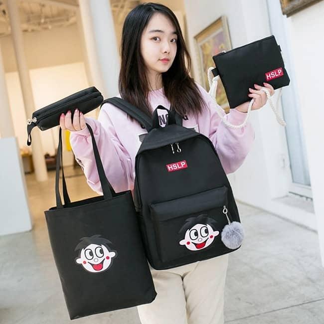 Sét Balo túi 4 món - thời trang phong cách