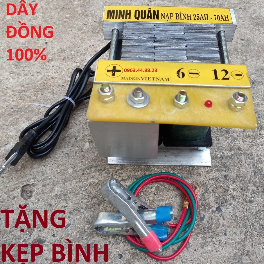 Sạc bình ac quy 12v từ 25Ah-70Ah