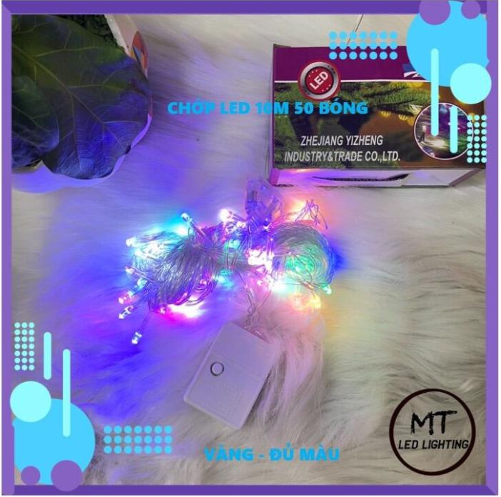 DÂY ĐÈN LED TRANG TRÍ CHỚP ĐỦ MÀU 10M,4M5