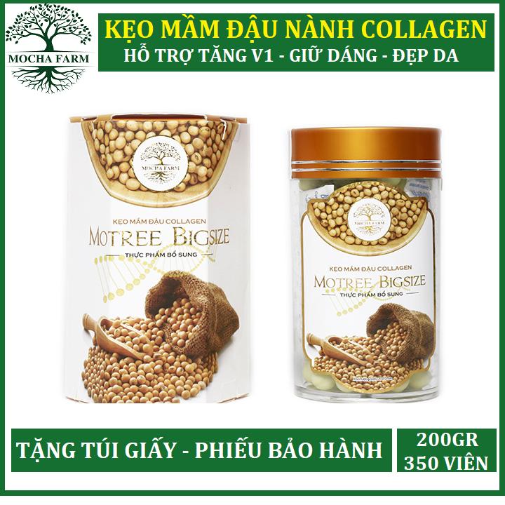 KẸO MẦM ĐẬU NÀNH COLLAGEN MOCHA - Hỗ trợ tăng vòng 1 hiệu quả cao