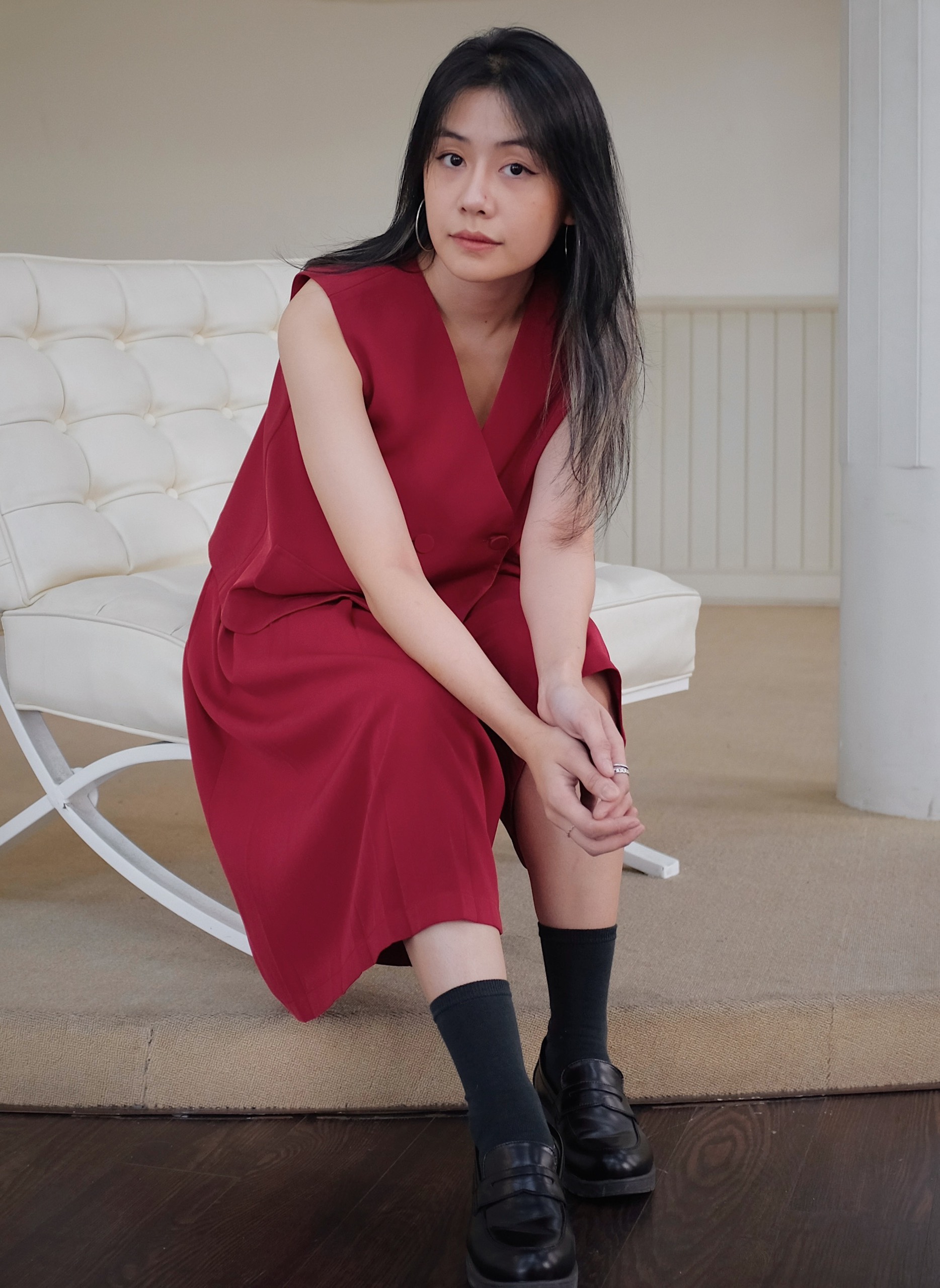 Chicka Chicka - Áo Gile top - Red