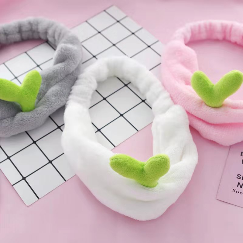 Băng đô cài tóc dể thương hình trái tim màu xanh