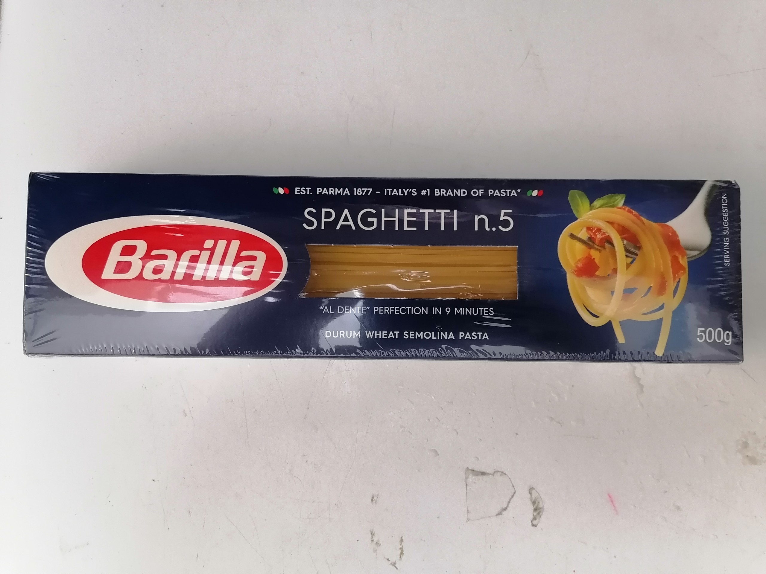 Hộp 500g no.5 Mì Ý số 5 Italia BARILLA Spaghetti halal anm-hk