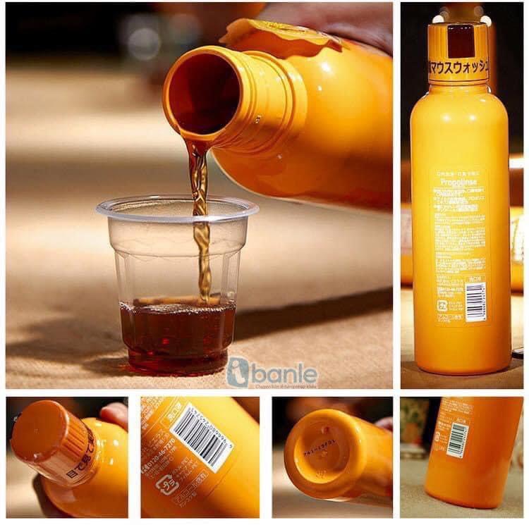 Nước súc miệng trắng răng PROPOLINSE Nhật Bản 600ml