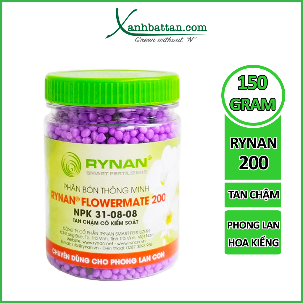 Phân Bón Tan Chậm Cho Lan Rynan Flowermate 200 Dạng Thông Minh
