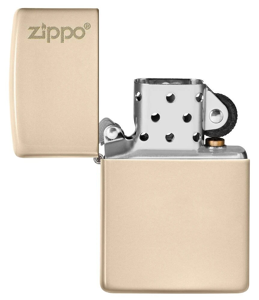Zippo Classic Flat Sand Zippo Logo Lighter 49453Zl
