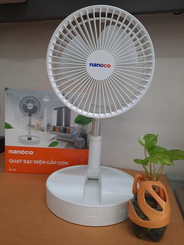 Quạt Sạc Điện Gấp Gọn Nanoco NFF1617W