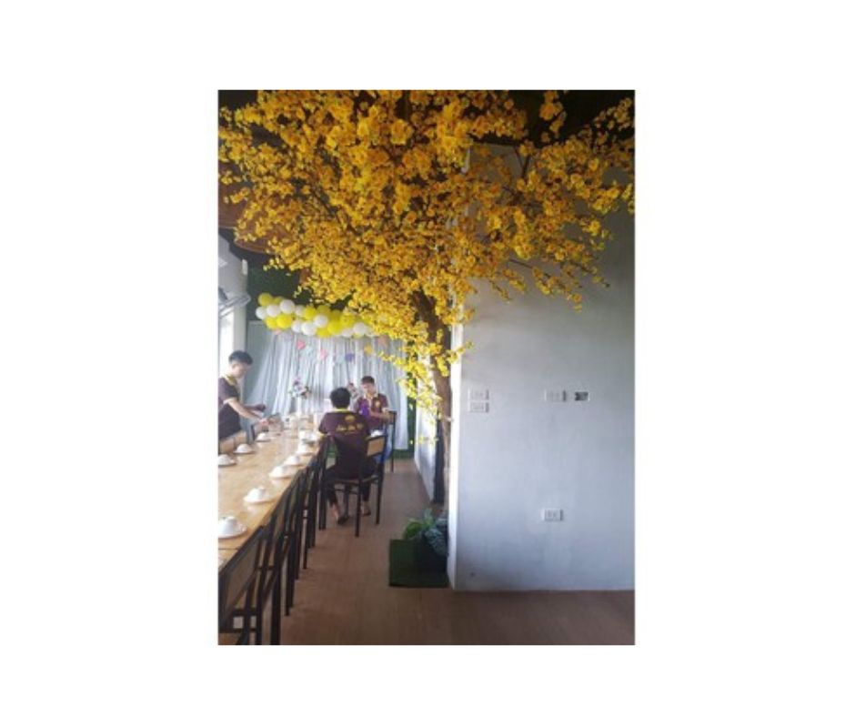 Hoa Đào Giả - Cành Mai Vàng (1 Mét)