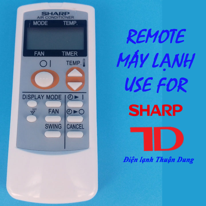 Remote điều khiển dành cho máy lạnh SHARP - Điện Lạnh Thuận Dung