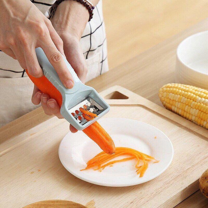 Dụng Cụ Bào Nạo Rau Củ 2 Đầu Bằng Nhựa Lúa Mạch 2In1