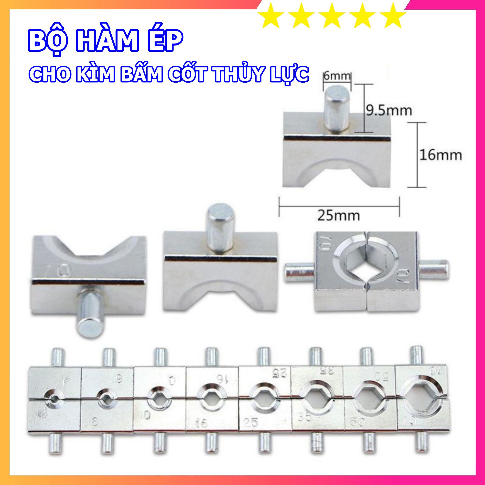 Kìm Bấm Cos - Kìm Ép Cos Thủy Lực YQK70 - Phạm Vi Ép 4-70mm2 - Chuyên Dụng Cho Thợ Điện - Bảo Hành 6 Tháng