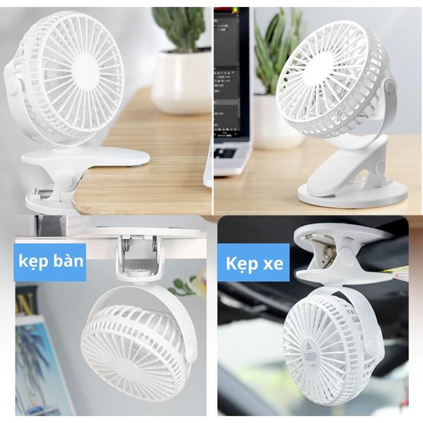 Clip-on rechargeable desktop fan - UC-7AF9-11