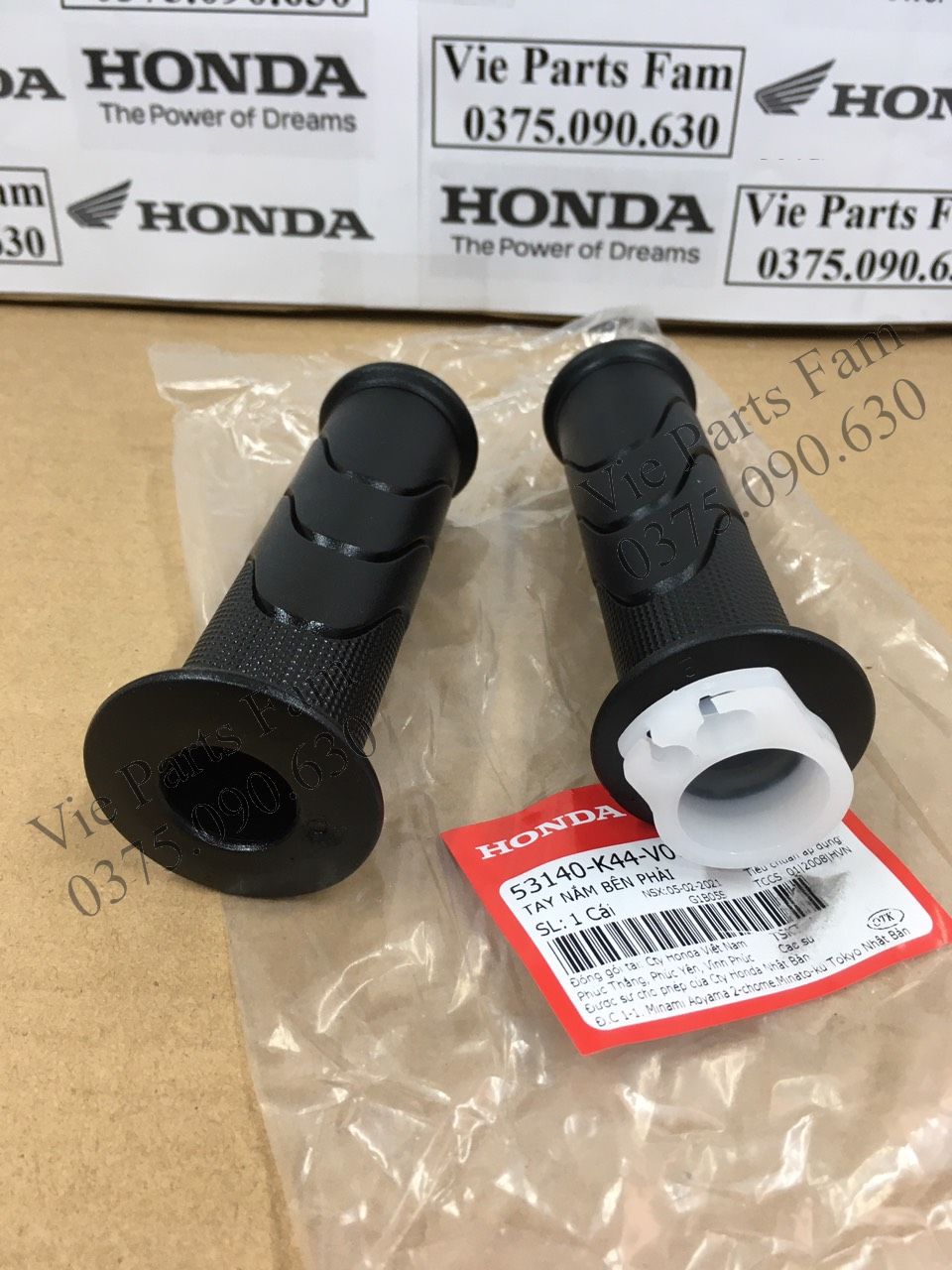 Cặp bao tay SH 2017-2020-2022, Vision 2015-2020, Vision 2021-2022, Lead 125 2017-2022 (các xe 2 dây ga), Chính hiệu Honda Motor VN