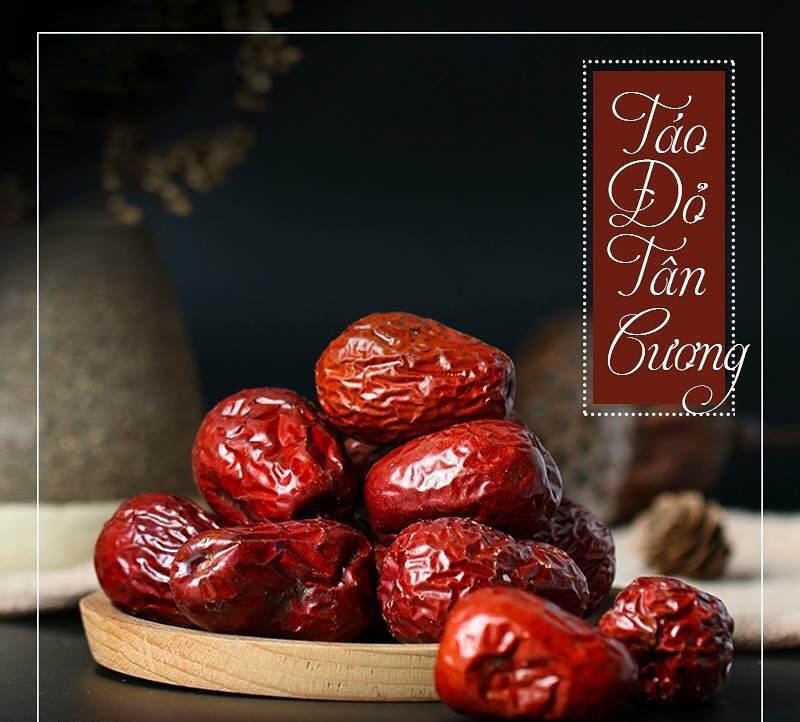 Táo đỏ tân cương sấy khô gói 1000g - loại 1