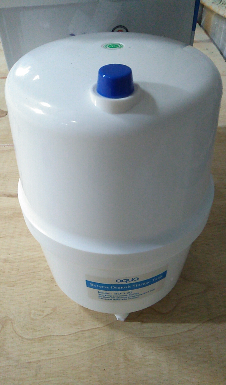BÌNH ÁP MÁY LỌC NƯỚC 3.2G KÈM VAN (Bình áp nhựa)