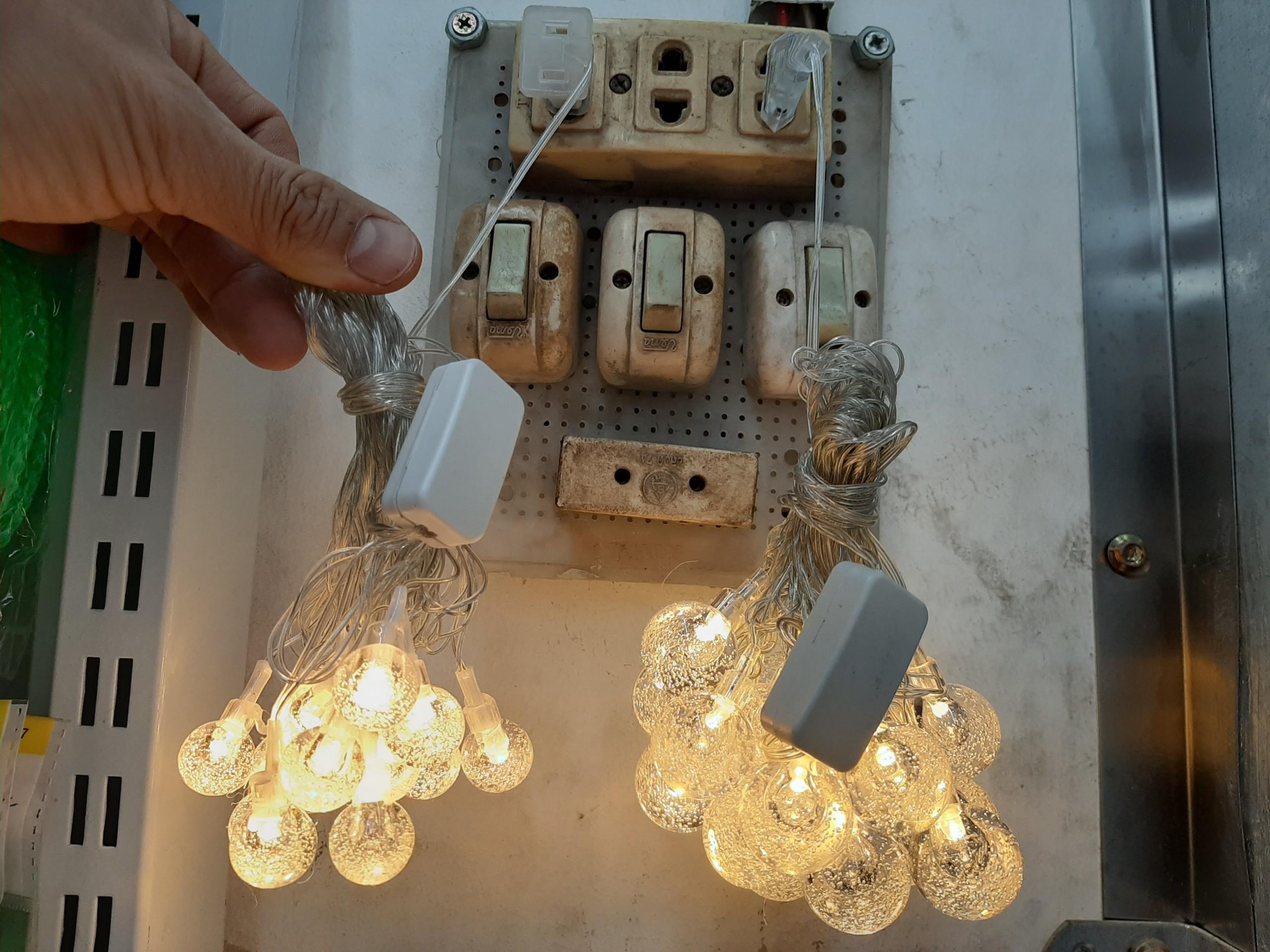 [HCM]Dây Đèn Led Trang Trí Bi Bọt Nước vàng nắng không chớp Cắm Điện_MART24LEDBI