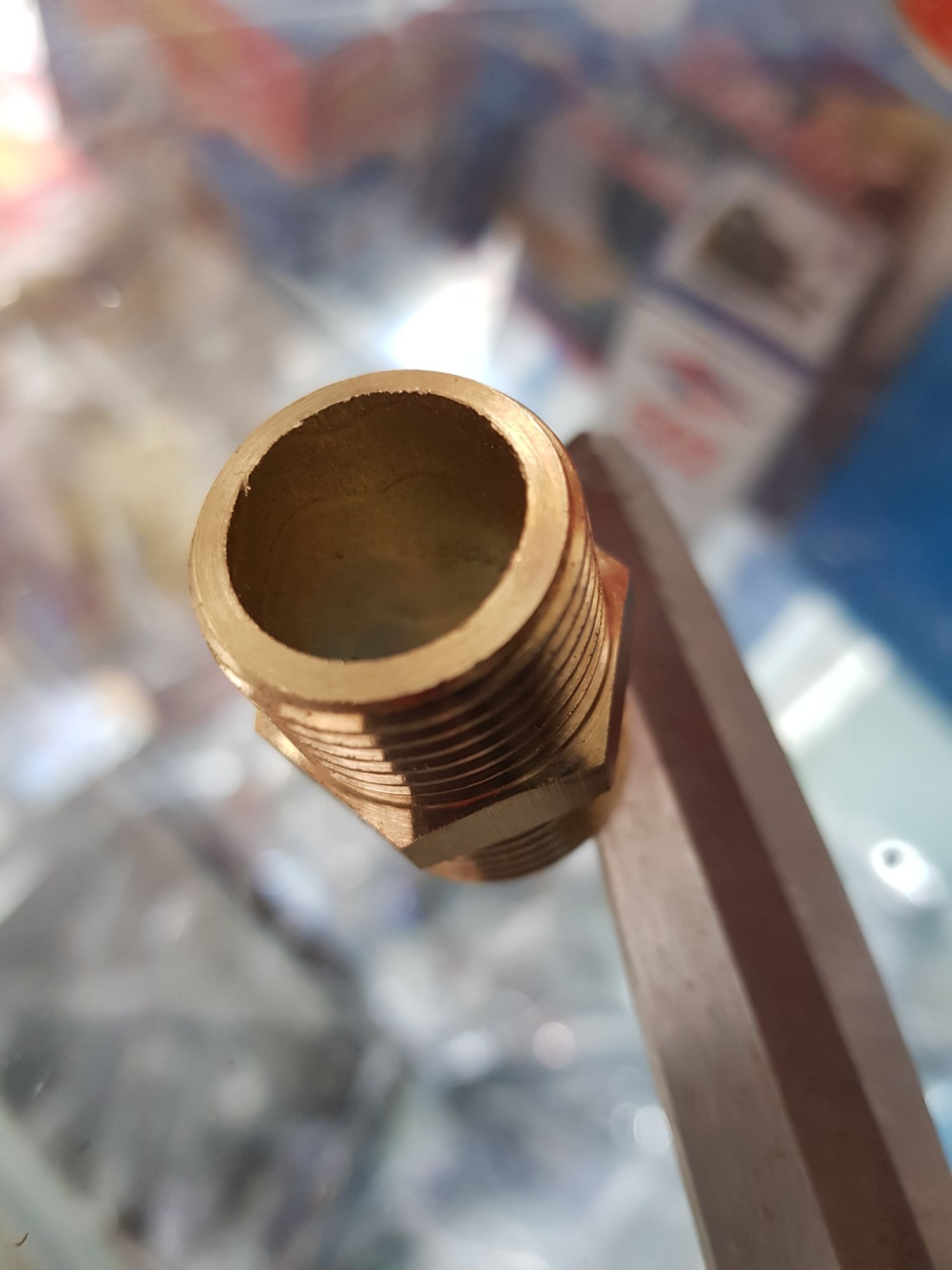 NỐI 2 ĐẦU RĂNG NGOÀI THAU 21MM