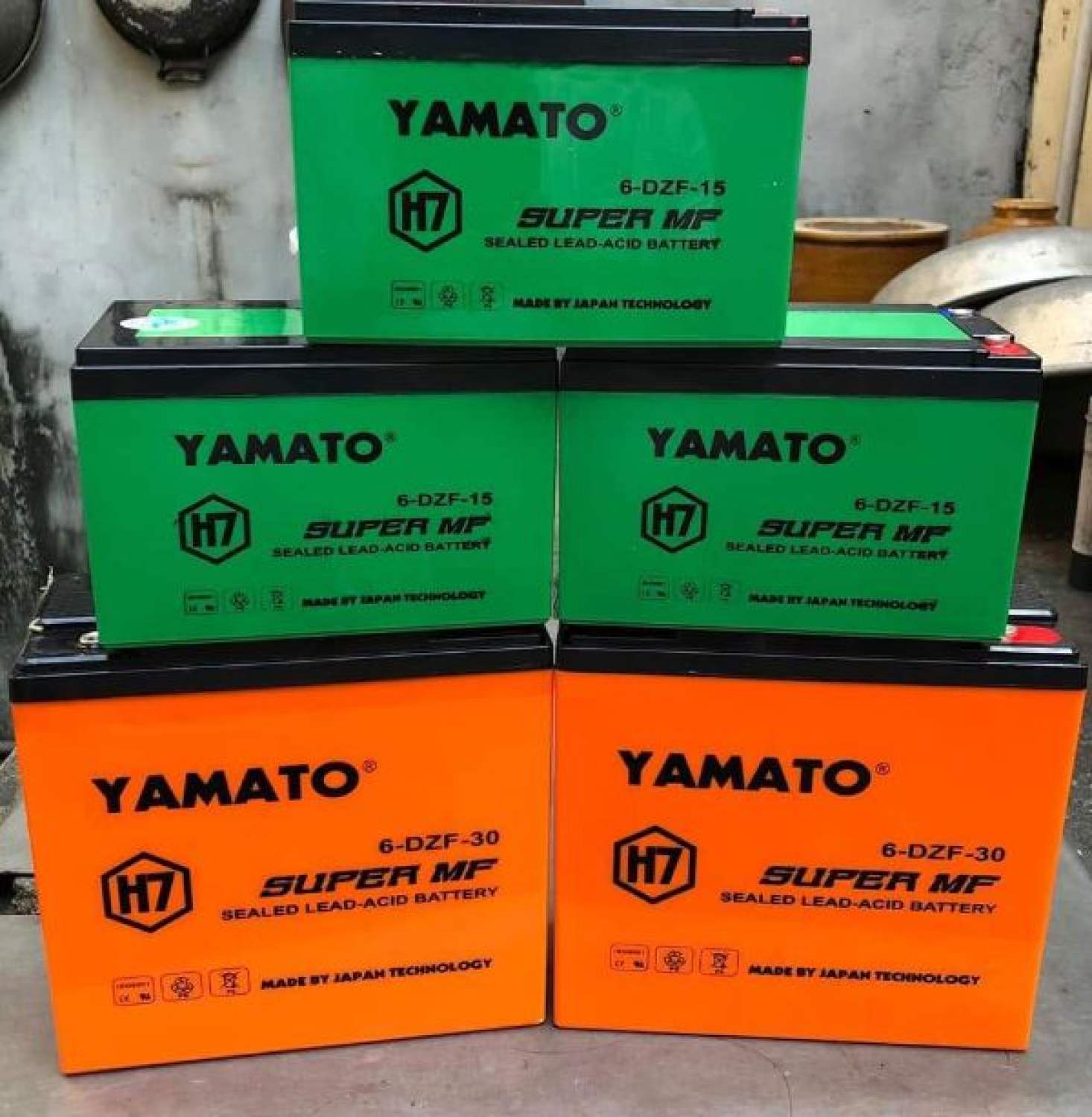 Ắc quy chuyên dùng cho xe điện - ắc quy loa kéo - ắc quy viến thông yamato 12v-14ah