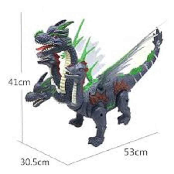 Trò chơi mô hình khủng long nhiều đầu biết đi và để trứng màu sắc sơn siêu đẹp có độ bền cao, do choi khung long nhieu dau biet di co canh mau son sieu ben danh cho be trai va gai