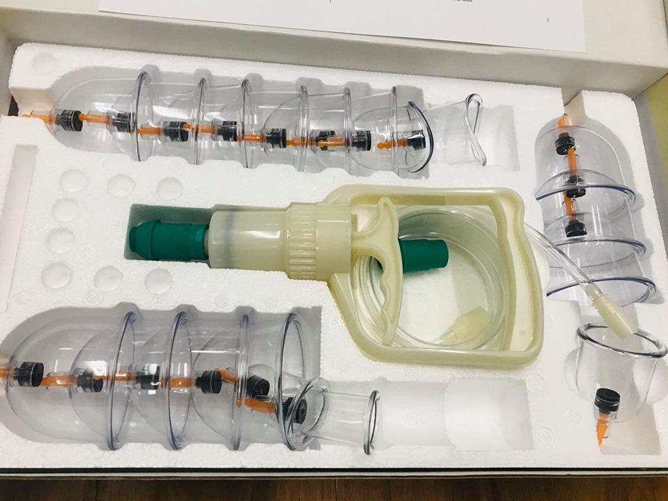 Bộ Giác Hơi Không Dùng Lửa Vacuum Cupping 18 ống