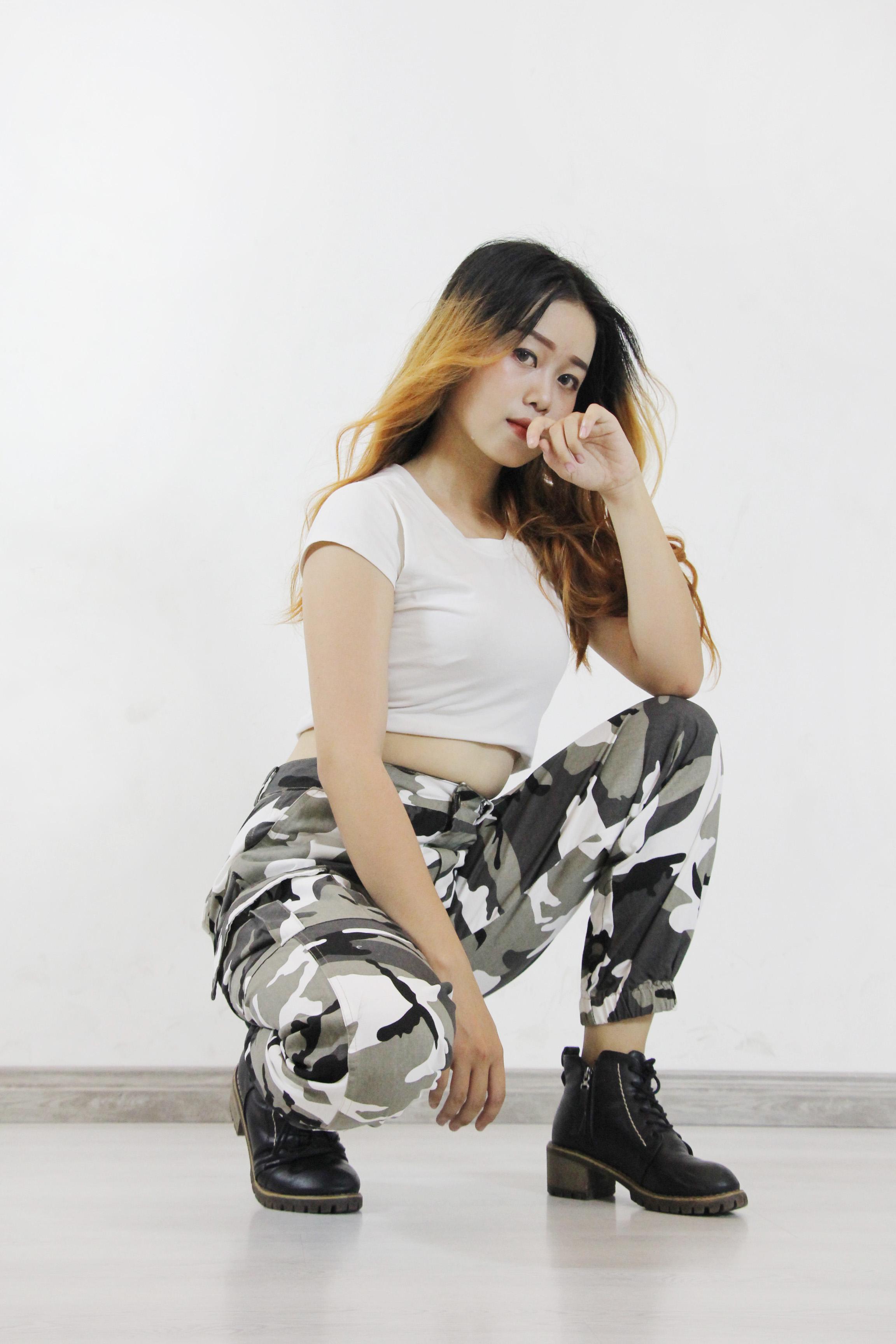 Quần Jogger Camo Rằn Ri Đen