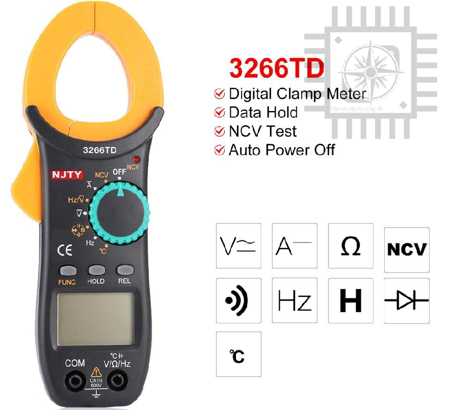 [HCM]Đồng hồ Ampe Kìm 3266TD