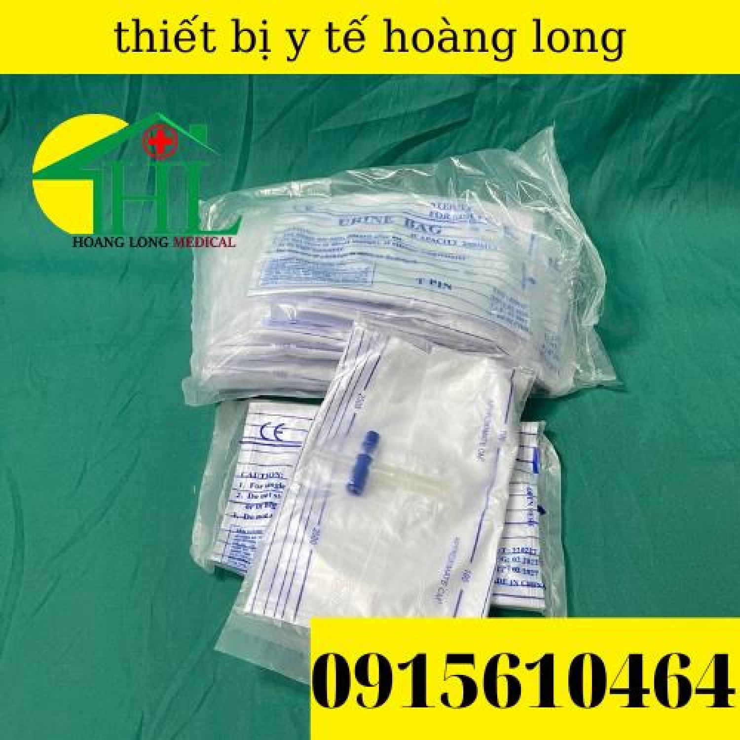[Bán lẻ] Túi đựng nước tiểu van ngang y tế