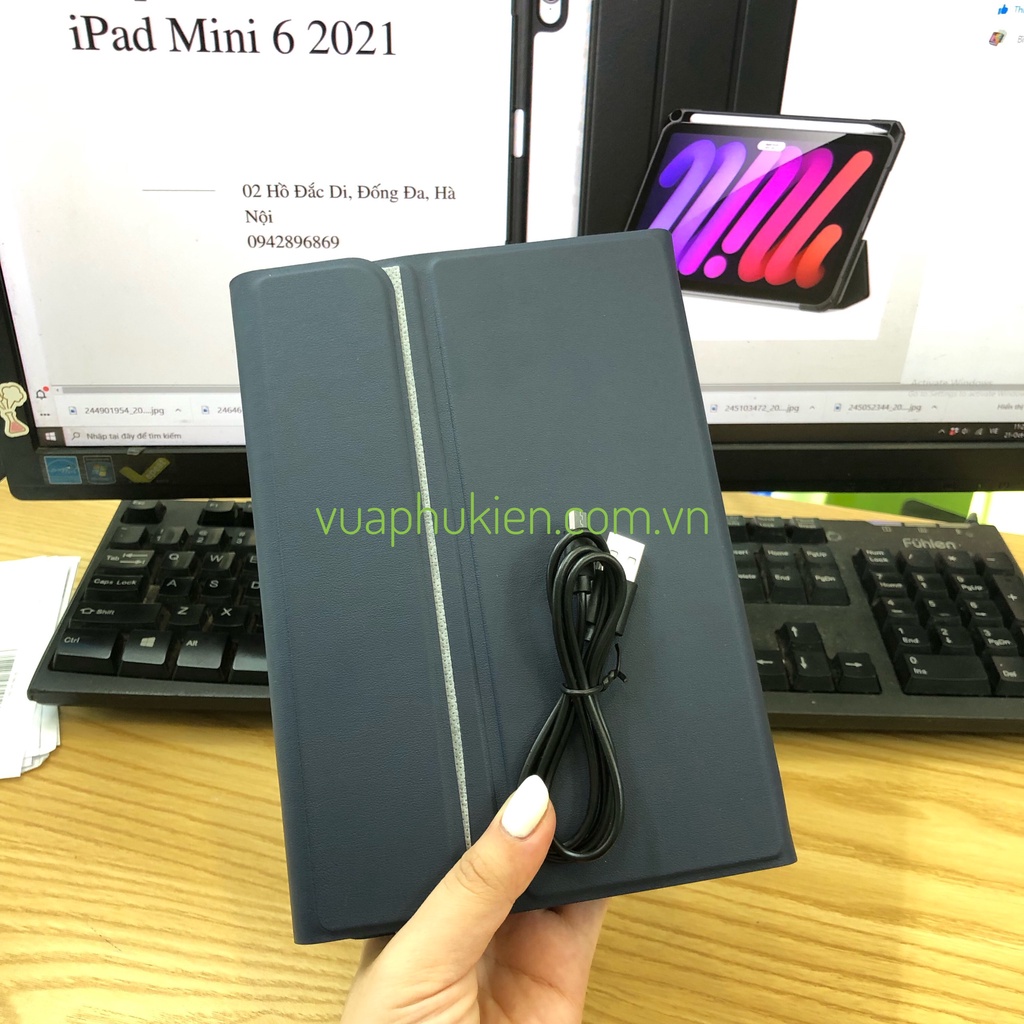 Bao da iPad Mini 6 2021 Smart Keyboard kèm bàn phím Bluetooth