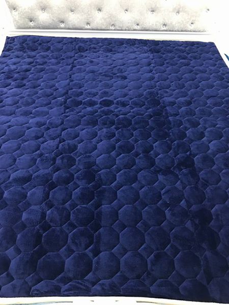 Thảm nỉ nhung trải giường một màu 1m6x2m,thảm trải sàn,Mã TN05