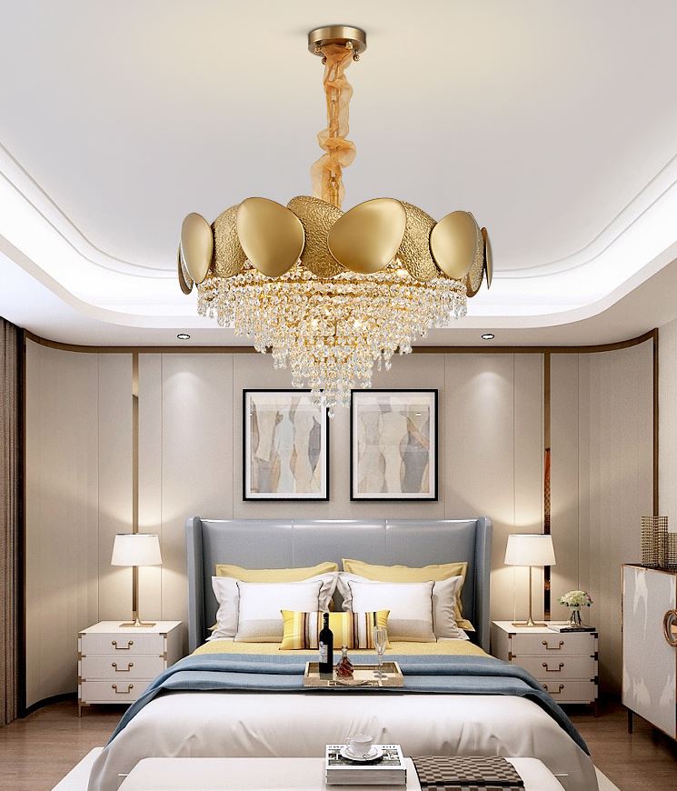 Đèn chùm pha lê Ermintrude sang trọng, đẳng cấp trang trí nội thất hiện đại, cao cấp.