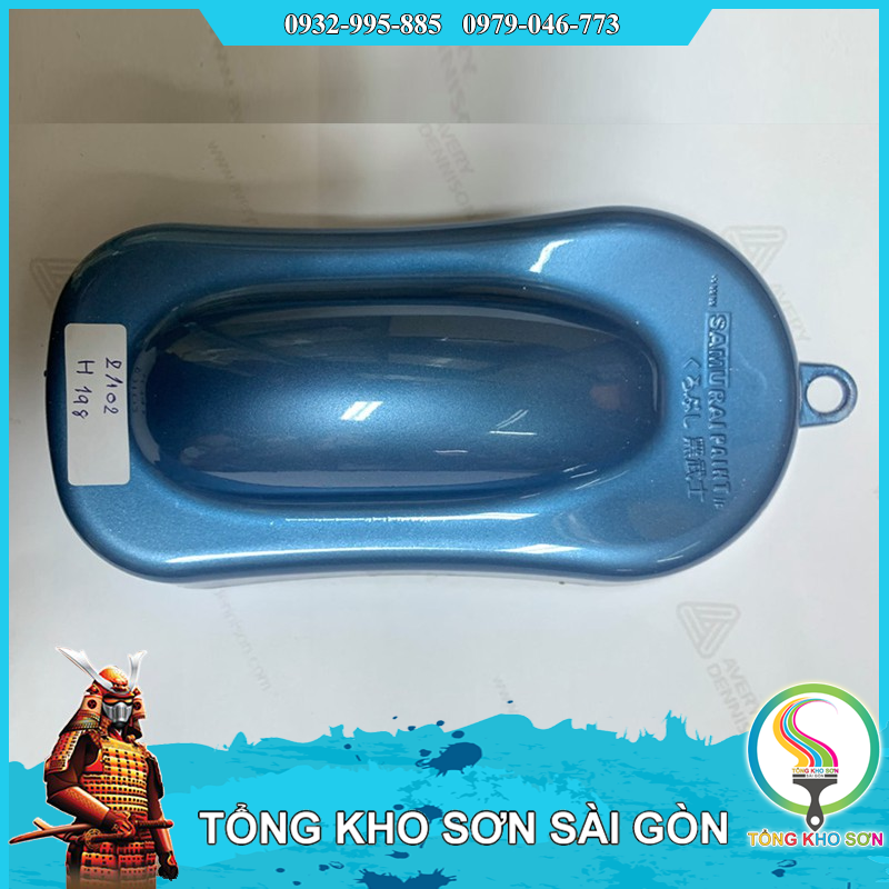 Chai sơn xịt màu xanh băng giá H198 Samurai