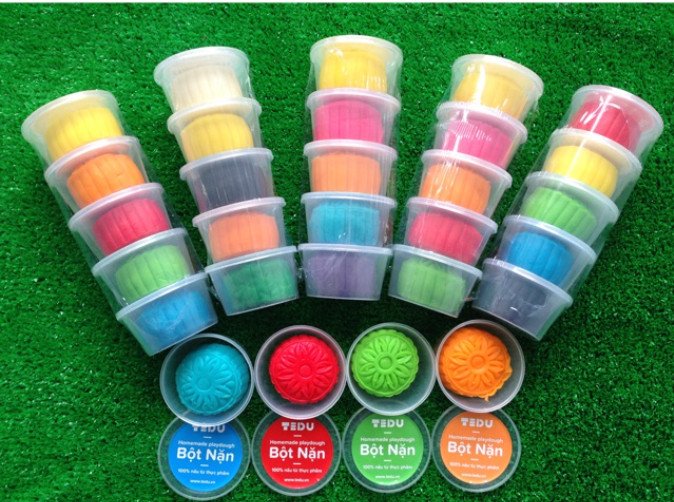 Playdough set 5 colors 70gr